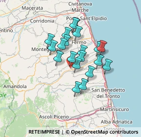 Mappa Contrada S. Antonio, 63848 Valmir FM, Italia (10.49)