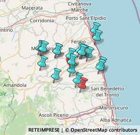Mappa Contrada S. Antonio, 63848 Valmir FM, Italia (10.0405)