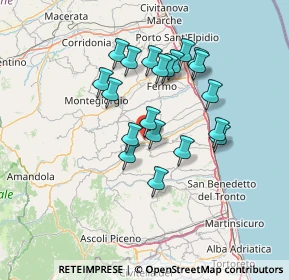 Mappa Contrada S. Antonio, 63848 Valmir FM, Italia (12.355)