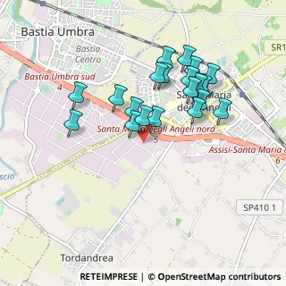 Mappa Via Zona Industriale, 06081 Assisi PG, Italia (0.867)
