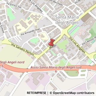 Mappa Via San Bernardino Da Siena, 25, 06081 Assisi, Perugia (Umbria)