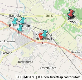 Mappa Via Giuseppe Cipolla, 06081 Santa Maria degli Angeli PG, Italia (2.91091)