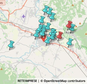 Mappa Via dei Platani, 06083 Bastia Umbra PG, Italia (2.821)