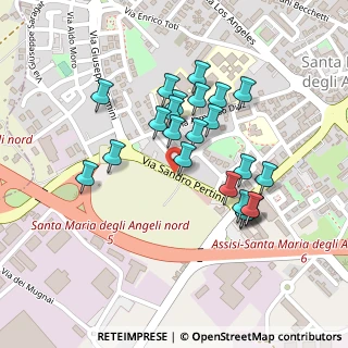 Mappa Via Sandro Pertini, 06081 Santa Maria degli Angeli PG, Italia (0.21043)