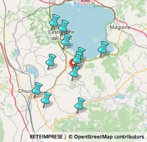 Mappa Via Santa Maria, 06061 Castiglione del Lago PG, Italia (6.46273)