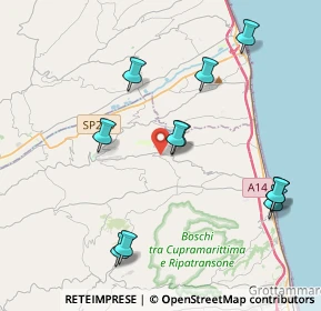 Mappa Montecantino District, 63062 Montefiore dell'Aso AP, Italia (4.45364)