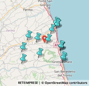 Mappa Montecantino District, 63062 Montefiore dell'Aso AP, Italia (6.54933)