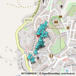 Mappa Piazza Camillo Benso Conte di Cavour, 58024 Massa Marittima GR, Italia (0.0805)
