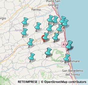 Mappa Via Umberto Tomei, 63062 Montefiore dell'Aso AP, Italia (6.7605)