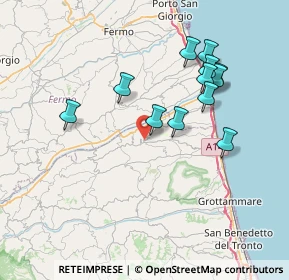 Mappa Via Umberto Tomei, 63062 Montefiore dell'Aso AP, Italia (7.32583)