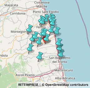 Mappa Via Umberto Tomei, 63062 Montefiore dell'Aso AP, Italia (10.3445)