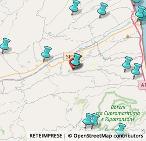Mappa Via Umberto Tomei, 63062 Montefiore dell'Aso AP, Italia (6.56813)