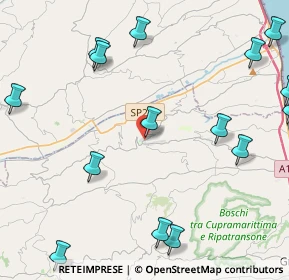 Mappa Via Umberto Tomei, 63062 Montefiore dell'Aso AP, Italia (6.656)