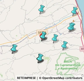 Mappa Via Umberto Tomei, 63062 Montefiore dell'Aso AP, Italia (4.35286)