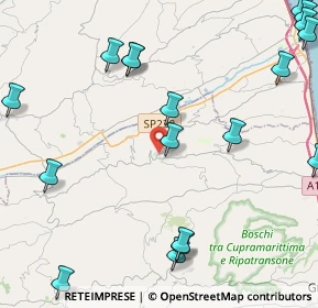Mappa Via Umberto Tomei, 63062 Montefiore dell'Aso AP, Italia (6.451)