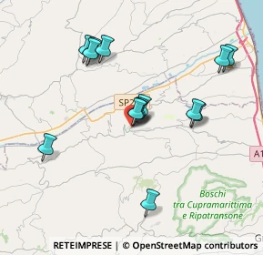 Mappa Via Umberto Tomei, 63062 Montefiore dell'Aso AP, Italia (3.63071)