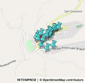 Mappa Via Umberto Tomei, 63062 Montefiore dell'Aso AP, Italia (0.2)