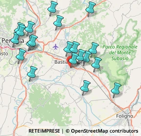 Mappa Via delle Tuje, 06083 Bastia Umbra PG, Italia (8.5195)