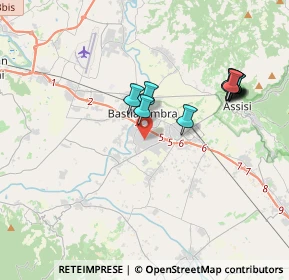 Mappa Via delle Tuje, 06083 Bastia Umbra PG, Italia (3.8)