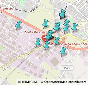 Mappa Via delle Querce, 06126 Bastia Umbra PG, Italia (0.3625)