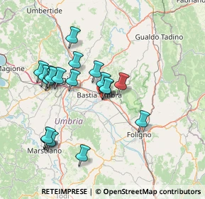 Mappa Via delle Querce, 06126 Bastia Umbra PG, Italia (14.9885)