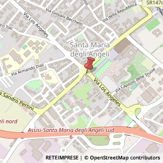 Mappa Via Los Angeles, 57, 06081 Assisi, Perugia (Umbria)