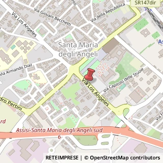 Mappa Via Los Angeles, 47, 06081 Assisi, Perugia (Umbria)