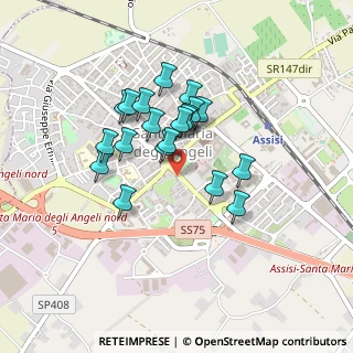 Mappa Via Los Angeles, 06081 Assisi PG, Italia (0.354)