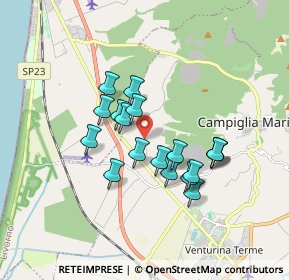 Mappa Via Aurelia Nord, 57021 Campiglia Marittima LI, Italia (1.44444)