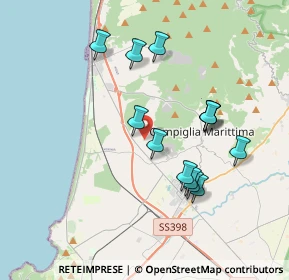 Mappa Via Aurelia Nord, 57021 Campiglia Marittima LI, Italia (3.60846)