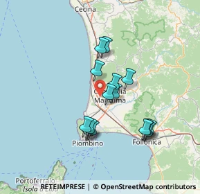 Mappa Via Aurelia Nord, 57021 Campiglia Marittima LI, Italia (12.57267)