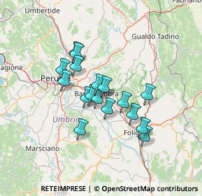 Mappa Via dei Barrocciai, 06081 Assisi PG, Italia (10.61353)