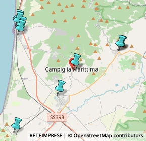 Mappa Via di Ribellino, 57021 Campiglia Marittima LI, Italia (6.31917)