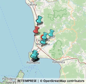 Mappa Via di Ribellino, 57021 Campiglia Marittima LI, Italia (12.3075)