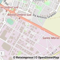Mapa Bastia Umbra