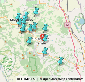 Mappa Via delle Mura, 53042 Chianciano Terme SI, Italia (3.84857)