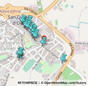 Mappa Via Giacomo Matteotti, 53027 San Quirico d'Orcia SI, Italia (0.2385)