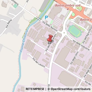 Mappa Via dell'Artigianato, 18, 06083 Bastia Umbra, Perugia (Umbria)