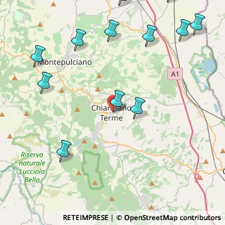 Mappa Via della Pace, 53042 Chianciano Terme SI, Italia (6.50714)