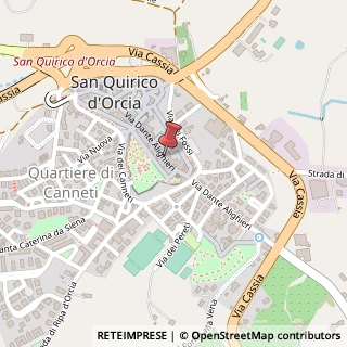 Mappa Via dante alighieri, 53027 San Quirico d'Orcia, Siena (Toscana)