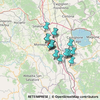 Mappa Viale Dante Alighieri, 53042 Chianciano Terme SI, Italia (8.79167)