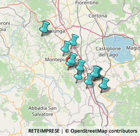 Mappa Viale Dante Alighieri, 53042 Chianciano Terme SI, Italia (11.055)