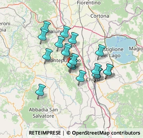 Mappa Viale Dante Alighieri, 53042 Chianciano Terme SI, Italia (10.84316)