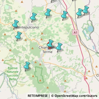Mappa Via Circonvallazione, 53042 Chianciano Terme SI, Italia (6.52571)