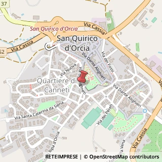Mappa Via giovanni di paolo 5, 53027 San Quirico d'Orcia, Siena (Toscana)