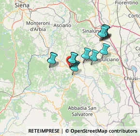 Mappa Via dei Canneti, 53027 San Quirico d'Orcia SI, Italia (10.74714)