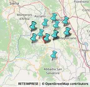 Mappa Via dei Canneti, 53027 San Quirico d'Orcia SI, Italia (10.814)
