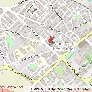 Mappa Via Los Angeles, 58, 06081 Assisi, Perugia (Umbria)