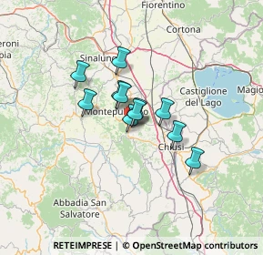 Mappa Piazza Antonio Gramsci, 53042 Chianciano Terme SI, Italia (8.39273)