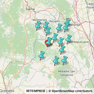 Mappa Costa del Municipio, 53024 Montalcino SI, Italia (11.624)